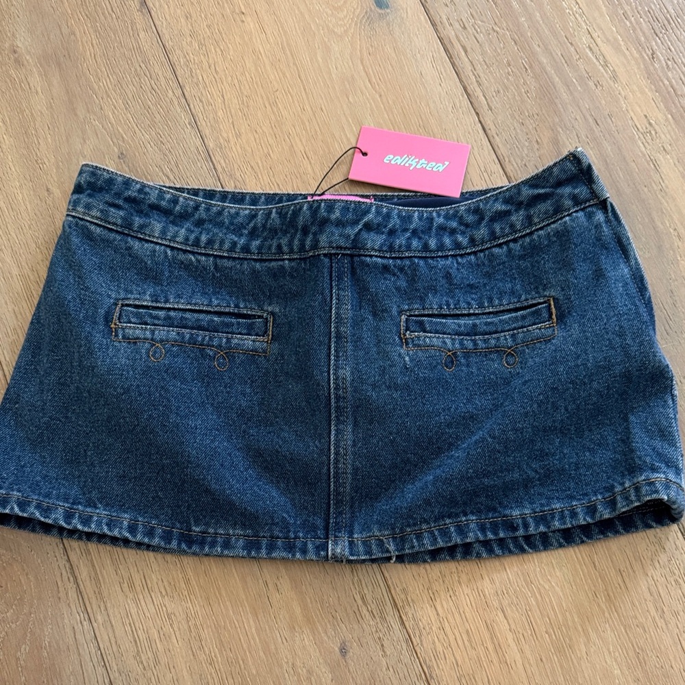 New with tags Edikted Dark Denim Mini Skirt small